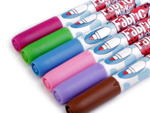 Markery do tkanin 6 szt. kolory pastelowe