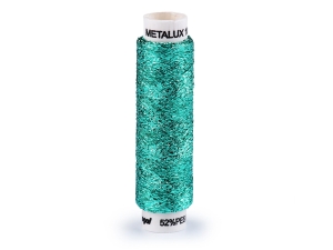 Nici metalizowane METALUX do haftu turkusowy morski 100 mb