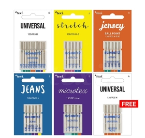 Zestaw igieł do maszyn domowych TEXI jeans stretch