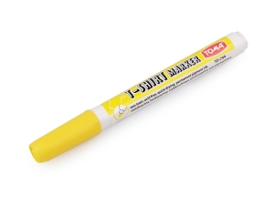 Pisak marker do tkanin żółty permanentny