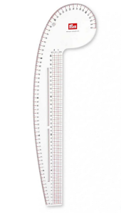 Linijka krzywik krawiecki do wykrojów 16x52,5 cm