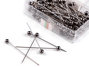 Szpilki ozdobne dł. 38 mm stal nierdzewna czarny nikiel