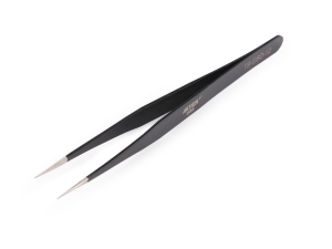 Pęseta metalowa z cienką końcówką prosta 13,5 cm 