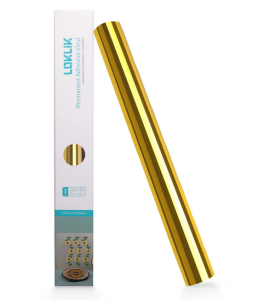 Folia samoprzylepna LOKLiK 30,5cm złota  metaliczna