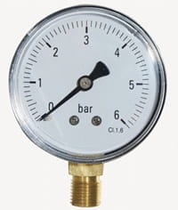 Manometr mały 6 bar 1/8" GZ do wytwornic pary i stołów prasowalniczych COMEL