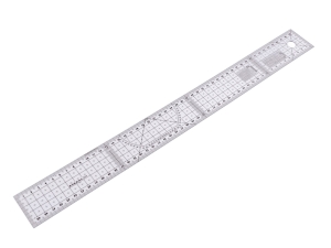 Linijka krawiecka giętka 5x50 cm czarna