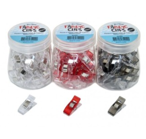 Klipsy do tkanin 26 x 10 mm w słoiczku 50 szt.