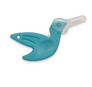 Nawlekacz nici ptaszek niebieski PRYM z obcinaczem nici 