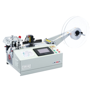 JEMA JM-120HL automatyczne urządzenie do cięcia etykiet na zimno (prosto) z laserowym czujnikiem odmierzania długości etykiet