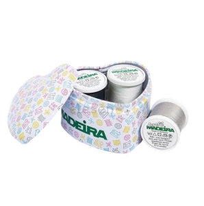 Zestaw nici do szycia Madeira Aerofil w puszce serce