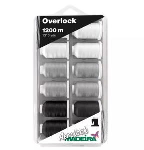 Zestaw 12 nici do owerloka Madeira Aerolock 125 1200 m