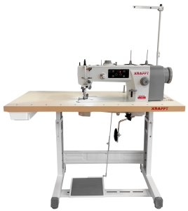 Stebnówka KRAFFT KF-0612E, wydłużone ramię 36.5cm, duży chwytacz, ciężkie materiały