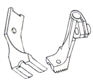 Stopka do wszywania kedry 5/32" - 4 mm stębnówka potrójny transport
