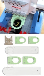 Zestaw tamborków do haftowania na skarpetach i rękawiczkach do hafciarki Janome MB-4