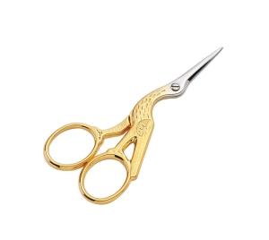 Nożyczki PREMAX 4 1/2" 11,5 cm  do haftu, pozłacane uchwyty 71250412D