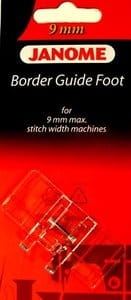 STOPKA PRZEZROCZYSTA DO RÓWNOLEGŁEGO PROWADZENIA ŚCIEGÓW 202084000 JANOME (DO MASZYN Z SZEROKOŚCIĄ ŚCIEGU 9 MM)