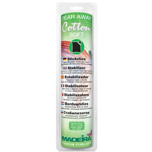 FIZELINA WYDZIERALNA MADEIRA COTTON SOFT (30CM X 10M) CZARNA