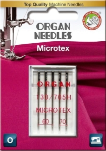 Igły ORGAN 130/705H MICROTEX do jedwabiu i mikrofibry