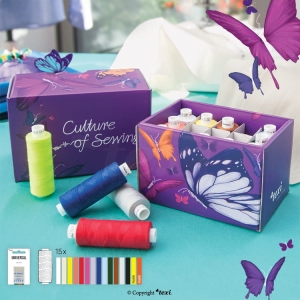 ZESTAW NICI ARIADNA 15 KOLORÓW/500M + IGŁY W PUDEŁKU