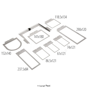 Zestaw 8 tamborków hafciarskich TEXI1501