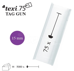 TEXI 75 PPS NEUTRAL 015 Nitki do etykietowania 15 mm standard 5.000 szt.