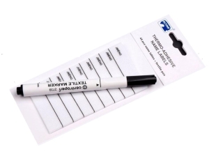 Pisak do tkanin czarny + imienniki 45 sztuk