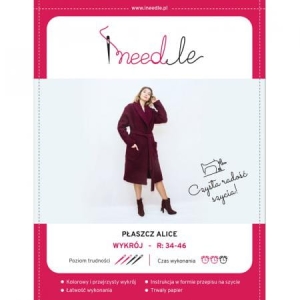 Wykrój na prosty płaszcz damski ALICE iNEEDle