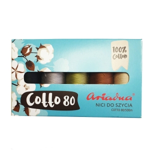 ZESTAW NICI ARIADNA COTTO 80 500M 5 SZT. ZIEMIA BAWEŁNIANE