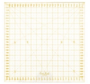 Liniał do patchworku i quiltingu 160x160 mm żółty