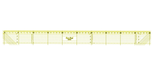 Liniał do patchworku i quiltingu 50x500 mm żółty