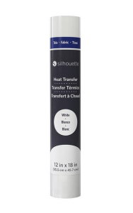 Tkanina termotransferowa SILHOUETTE faktura 3D BIAŁA