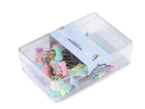 SZPILKI KRAWIECKIE STALOWE GŁÓWKI KOKARDKI 80 szt