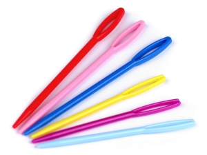 IGŁY PLASTIKOWE DLA DZIECI BEZPIECZNE MIX ROZMIARÓW 6 SZT