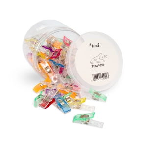 Klipsy TEXI do materiałów 50 szt. 