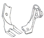 Stopka do wszywania kedry 3/16" - 4,8 mm stębnówka potrójny transport